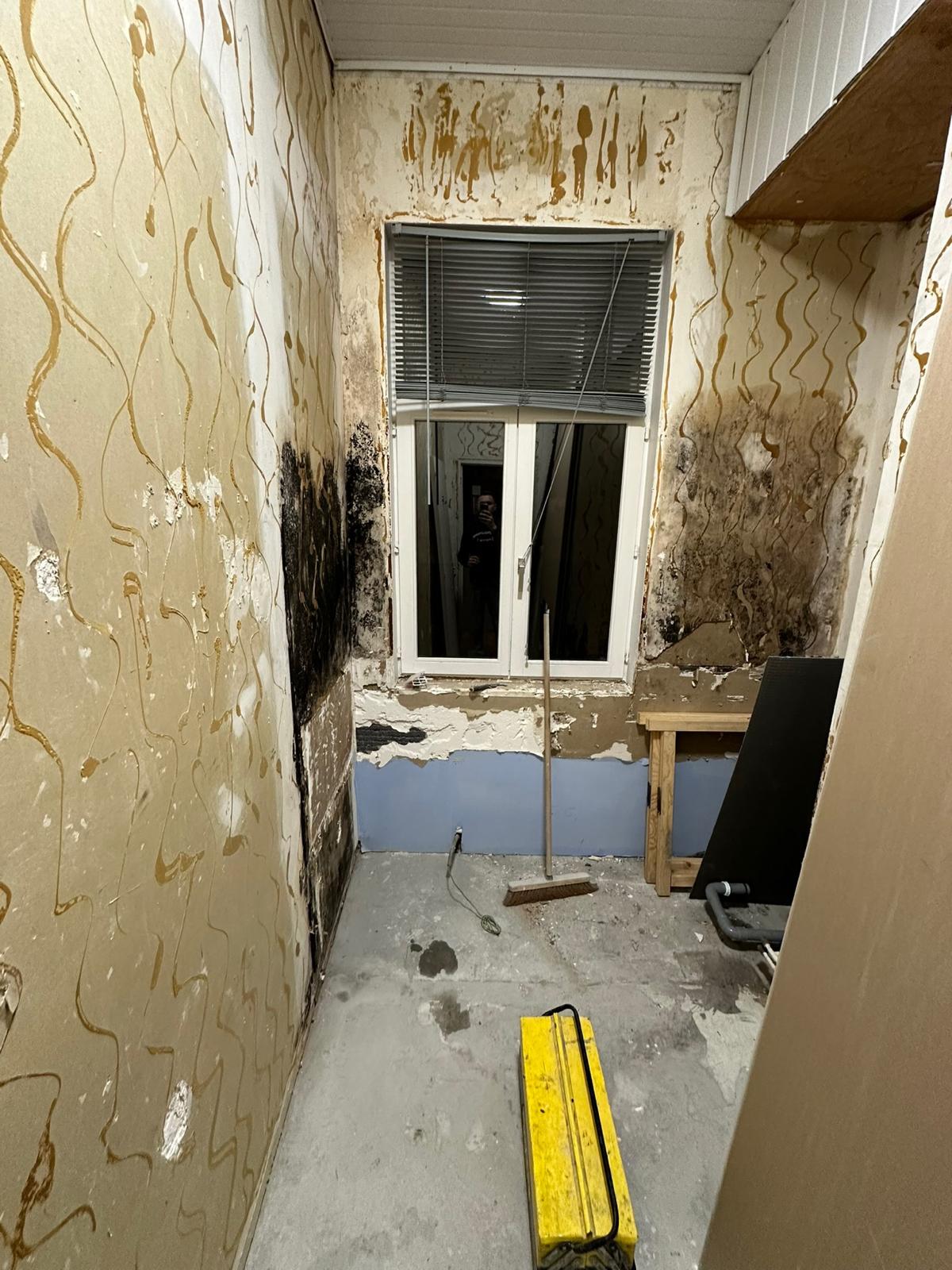 Avant - Murs avec moisissures