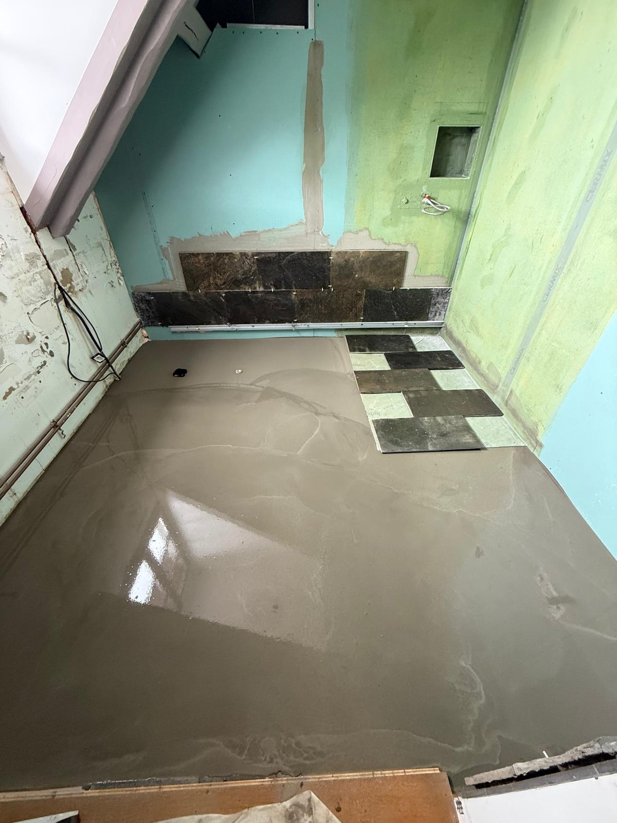 Chantier en cours - ragréage